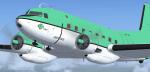 FSX Douglas C-117D Privately owned green and white N6229L Textures
